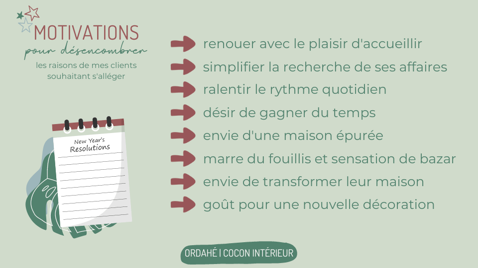 Désencombrer une bonne résolution