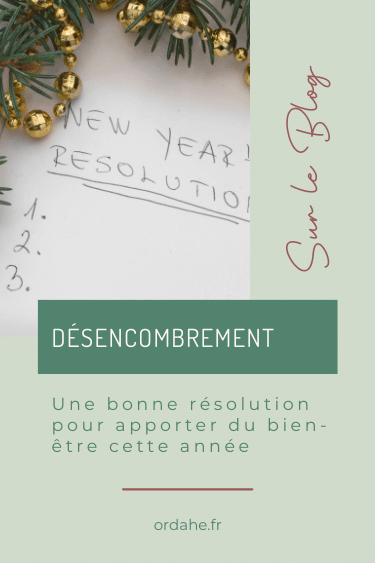 Nouvelle résolution pour l'année le désencombrement