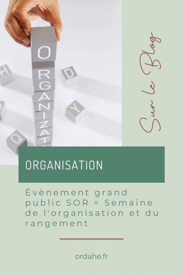 FFPO Semaine de l'organisation et du rangement